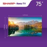 Sharp Pantalla 75" 4K UHD Smart TV