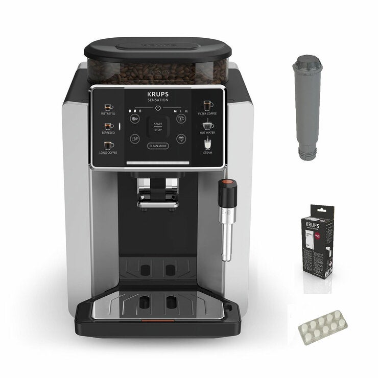 Krups, Cafetera Automática Sensation incluye kit de mantenimiento Krups, Cafetera Automática Sensation incluye kit de mantenimiento