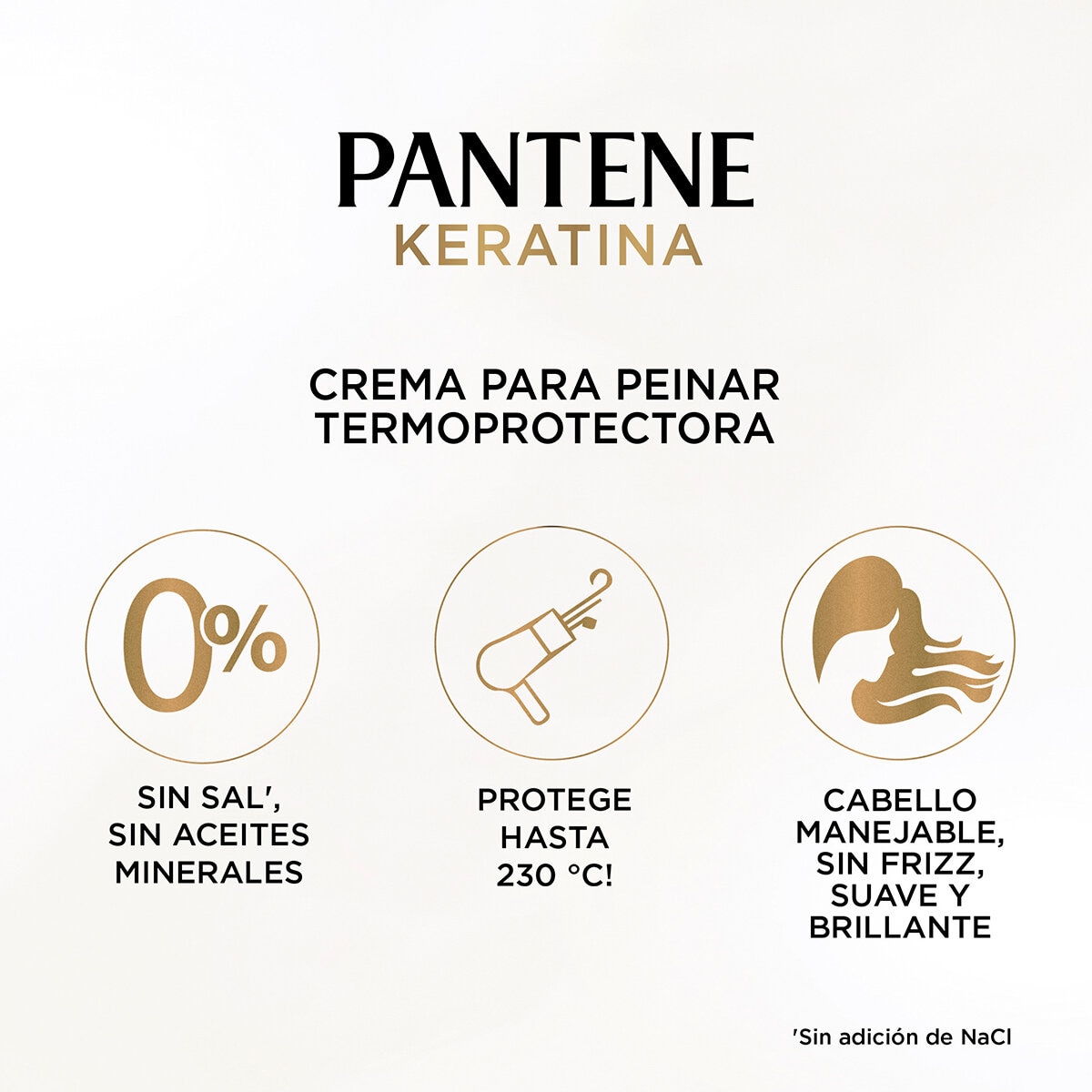 Pantene Keratina Crema para Peinar 2 pzas de 510 ml