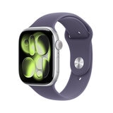 Apple Watch Series 11 (GPS) 46mm Aluminio Plata + Correa Deportiva Morado Niebla - Talla M/L Apple Watch Series 11 (GPS) 46mm Aluminio Plata + Correa Deportiva Morado Niebla - Talla M/L