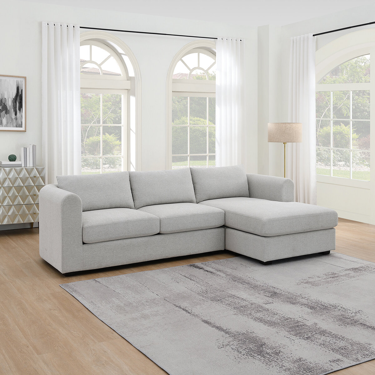 Ontai, Brevyn, Seccional de Tela con Cojines Reversibles Ontai, Brevyn, Seccional de Tela con Cojines Reversibles