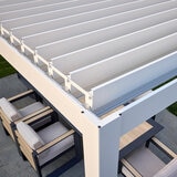 Zhengte, Pérgola de Aluminio de 3m x 6m, Color Blanco Zhengte, Pérgola de Aluminio de 3m x 6m, Color Blanco