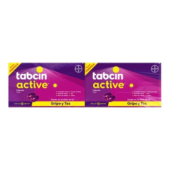 Tabcin Pods Active 2 Cajas de 12 Cápsulas c/u Tabcin Pods Active 2 Cajas de 12 Cápsulas c/u