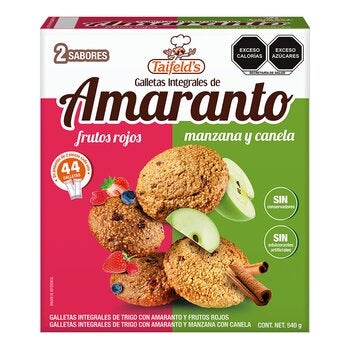 Taifelds Galletas de Amaranto Manzana - Canela y Frutos Rojos 540 g Taifelds Galletas de Amaranto Manzana - Canela y Frutos Rojos 540 g