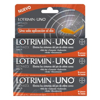 Lotrimin Uno Crema 1% 3 Tubos de 20g Lotrimin Uno Crema 1% 3 Tubos de 20g