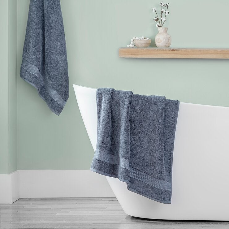 Purely Indulgent, Toalla para Baño, Color Azul Purely Indulgent, Toalla para Baño, Color Azul