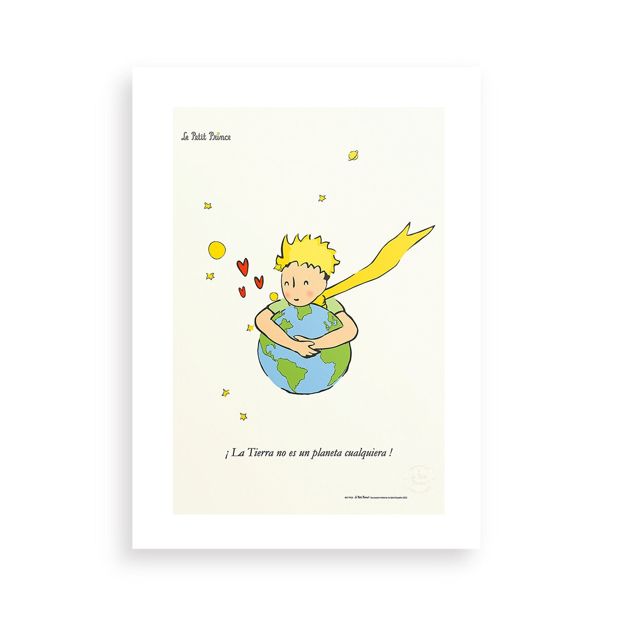 Black Is Color, Cuadro Decorativo El Principito, Enmarcado "Un Abrazo de la Tierra" Black Is Color, Cuadro Decorativo El Principito, Enmarcado "Un Abrazo de la Tierra"