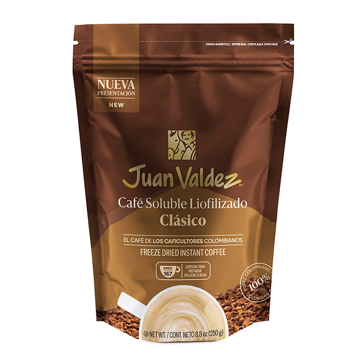 Juan Valdez Café Soluble Liofilizado 250 g