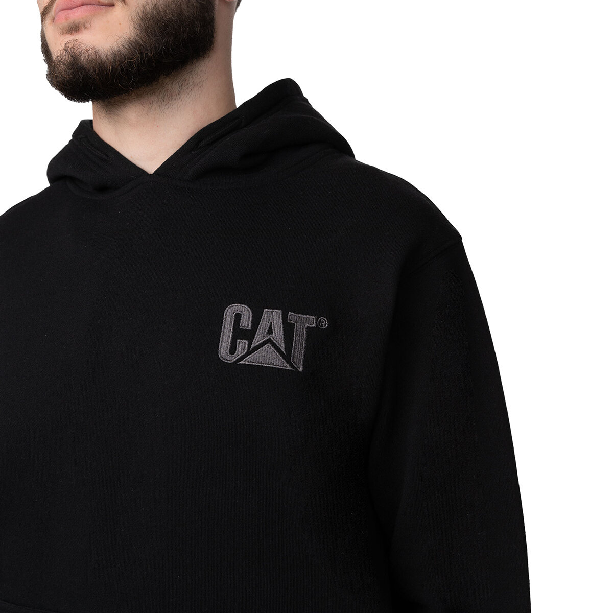 Caterpillar Sudadera para Caballero Negro Grande