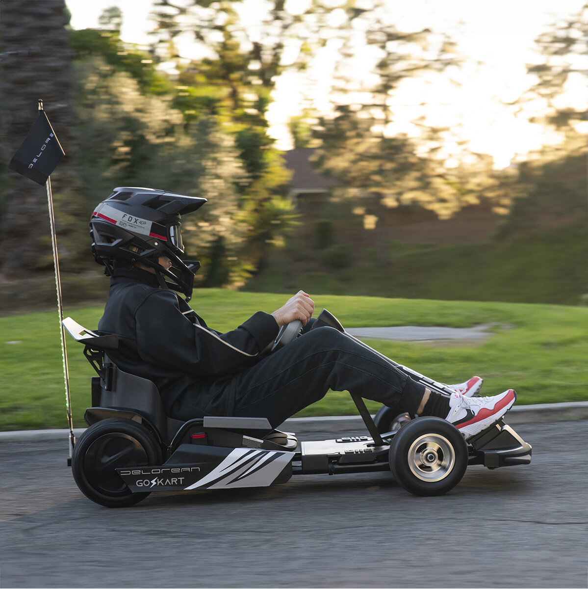 Delorean Go Kart Eléctrico Negro