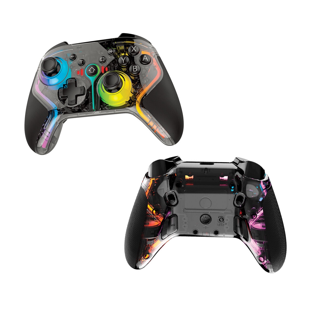 Atom Controles Inalámbricos RGB 2 Piezas Compatible con Nintendo Switch Atom Controles Inalámbricos RGB 2 Piezas Compatible con Nintendo Switch