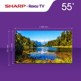 Sharp Pantalla 55" UHD 4K Roku TV Sharp Pantalla 55" UHD 4K Roku TV