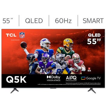 TCL Pantalla 55" QLED 4K Google TV 55Q5K TCL Pantalla 55" QLED 4K Google TV 55Q5K