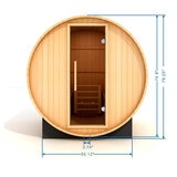 Sauna de Vapor con Diseño de Barril Dynamic St Moritz, 2 Personas