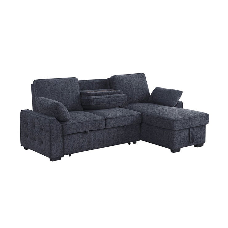 Montbrook Home, Mackenzie, Sofá Cama Seccional con Mesa Desplegable y Almacenamiento Montbrook Home, Mackenzie, Sofá Cama Seccional con Mesa Desplegable y Almacenamiento