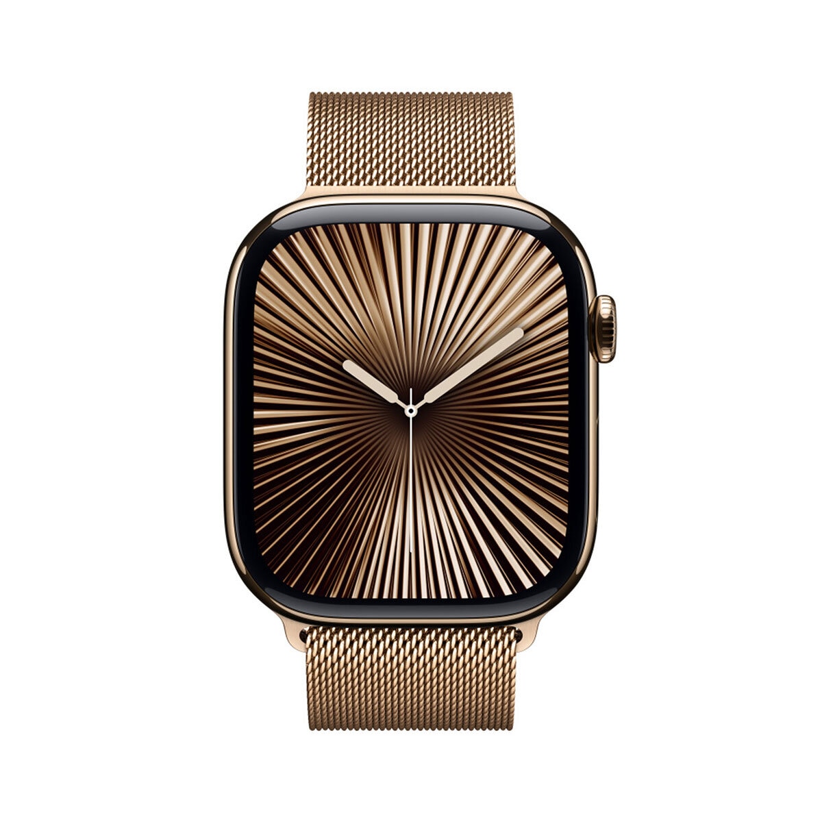 Apple Watch S10 (GPS + Cellular) Caja de titanio oro 46mm con correa Milanese Loop Oro (S/M)