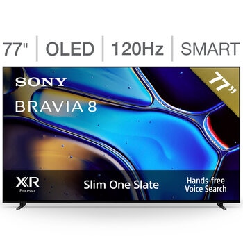 sony pantalla 77" oled 4k google tv