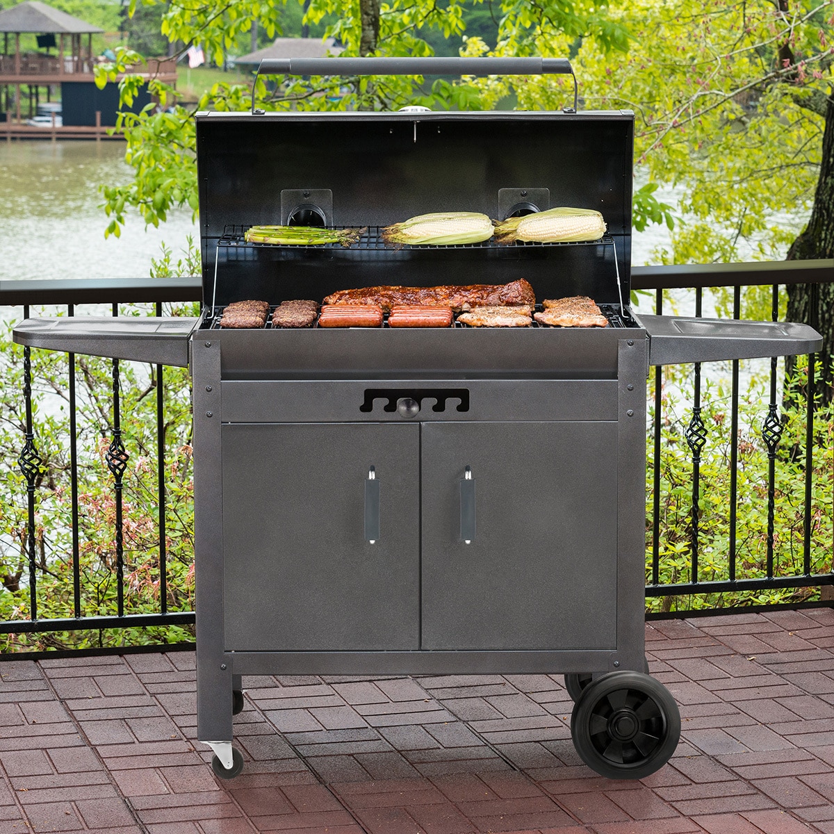 Masterbuilt asador de carbón con ruedas Costco México