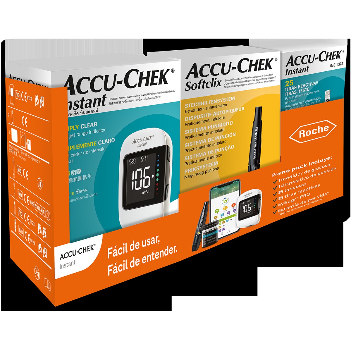 Accu-Chek Instant Kit MO + Softclix Kit + Instant 25