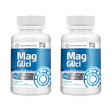 Healthaddiction Mag Glici Glicinato de Magnesio 2 Frascos de 60 Cápsulas c/u