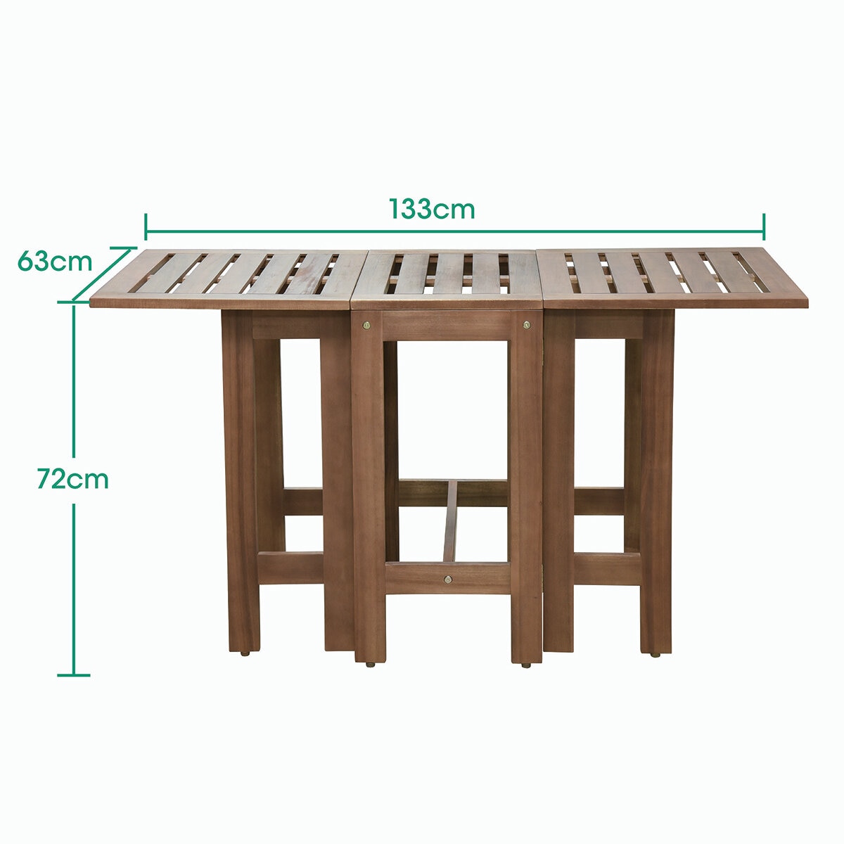 Alltrade, Set Bistro de Madera de Acacia plegable, 3 piezas Alltrade, Set Bistro de Madera de Acacia plegable, 3 piezas