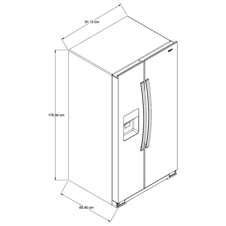 Whirlpool Refrigerador 25' Side by Side Whirlpool Refrigerador 25' Side by Side