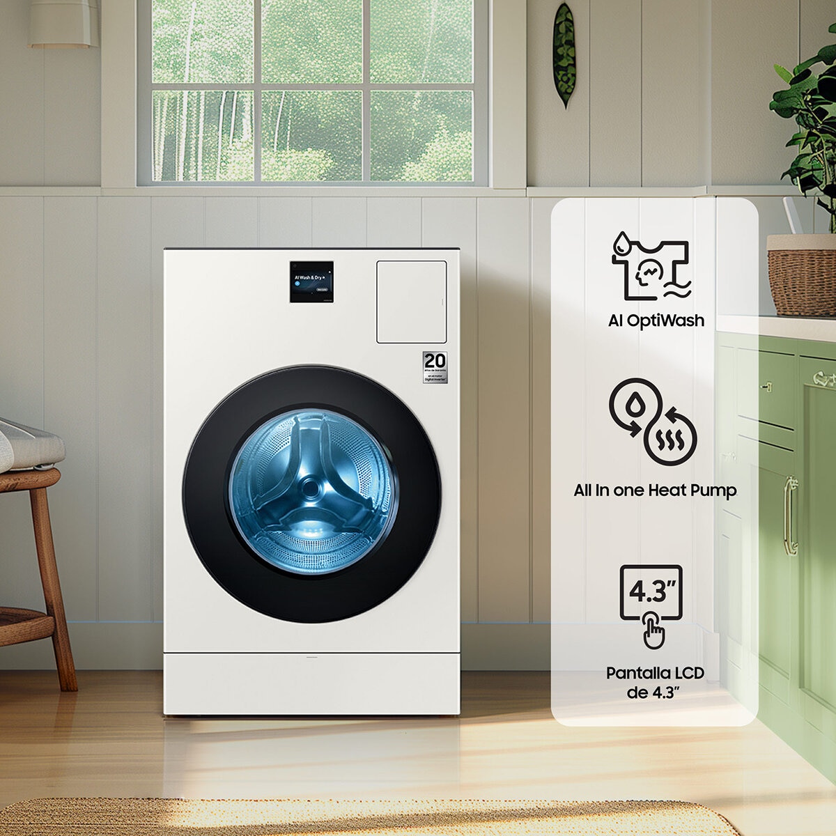 Samsung Lavasecadora Eléctrica 26Kg/15Kg Bespoke AI Samsung Lavasecadora Eléctrica 26Kg/15Kg Bespoke AI