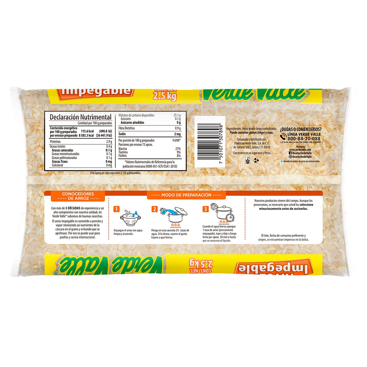 Verde Valle Arroz Impegable 2.5 Kg