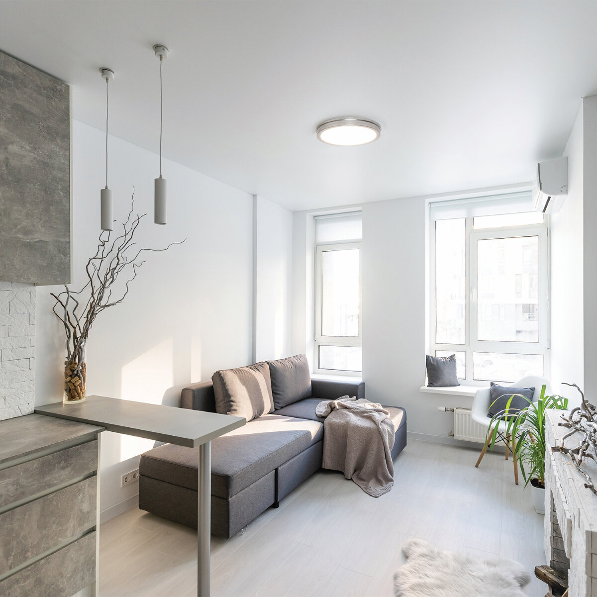 Energetic Lighting, Plafón Delgado LED Dimeable Energetic Lighting, Plafón Delgado LED Dimeable