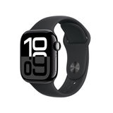 Apple Watch S10 (GPS) Caja de aluminio negro azabache 42mm con correa deportiva negro S/M