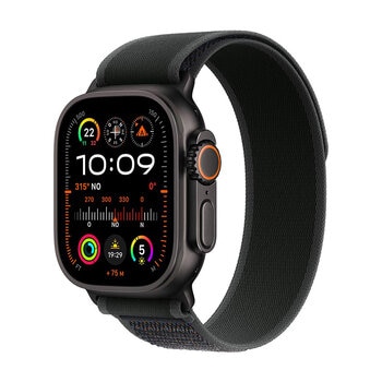 Apple Watch Ultra 2 (GPS + Cellular) Caja de titanio negro 49mm con Correa Loop Trail Negro M/L