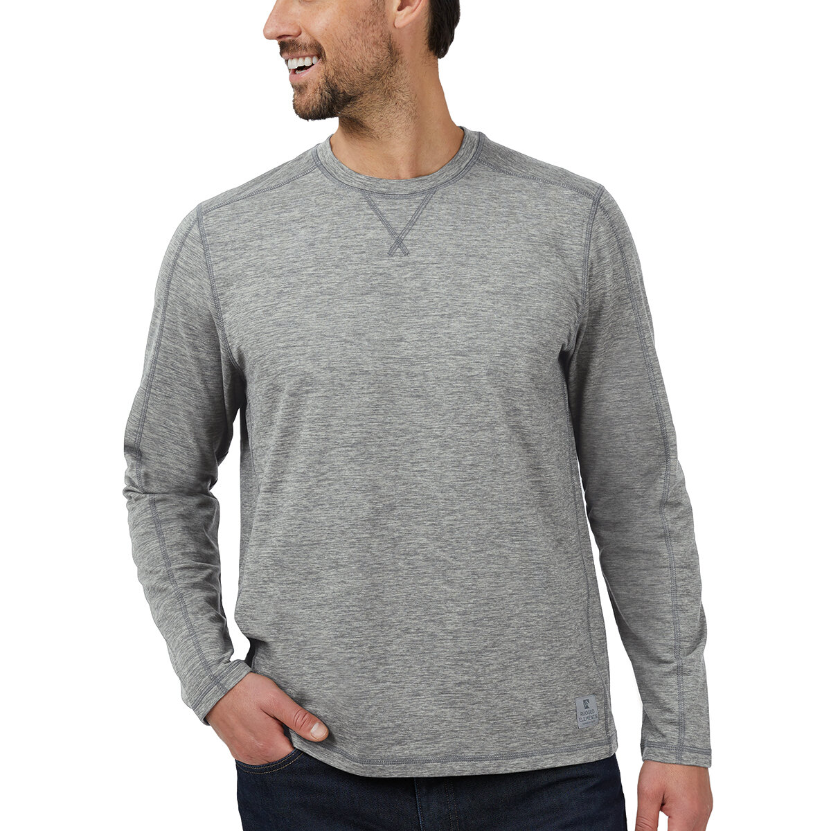 Rugged Elements Playera para Caballero 2 piezas Gris Mediana