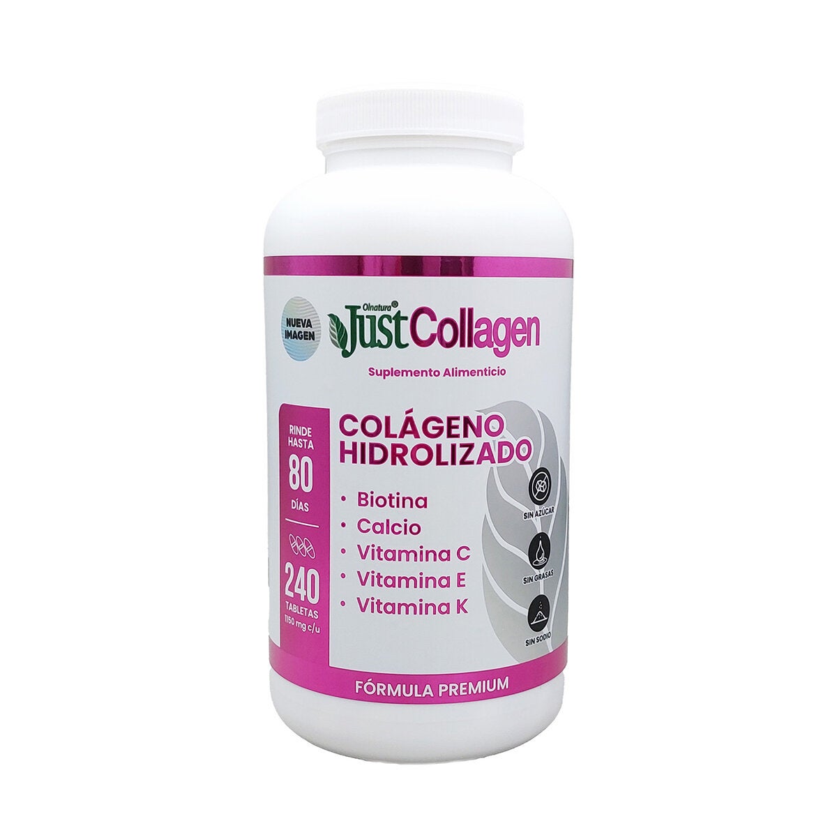 Just Colágeno Hidrolizado Frasco con 240 Tabletas Just Colágeno Hidrolizado Frasco con 240 Tabletas