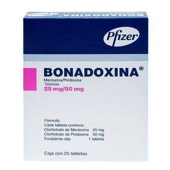 Bonadoxina 25 mg/ 50 mg Oral 25 Tabletas Bonadoxina 25 mg/ 50 mg Oral 25 Tabletas
