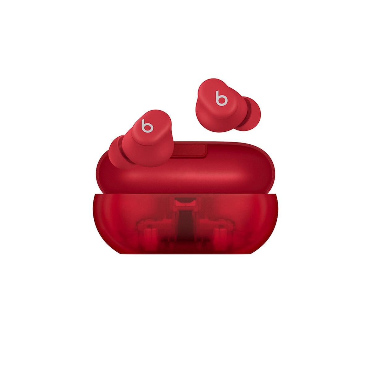 Apple Beats Solo Buds Transparent Red