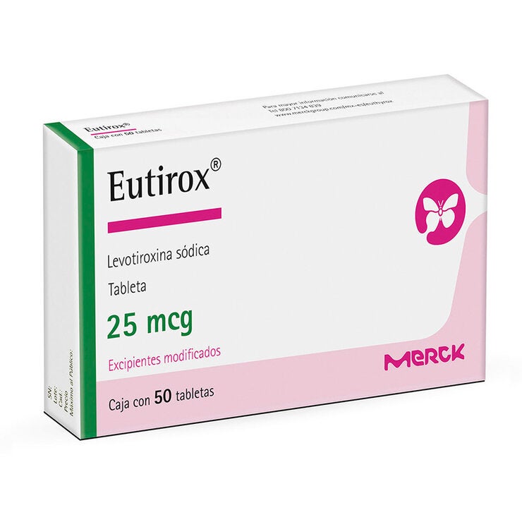 Eutirox 25 mg 50 Tabletas Eutirox 25 mg 50 Tabletas