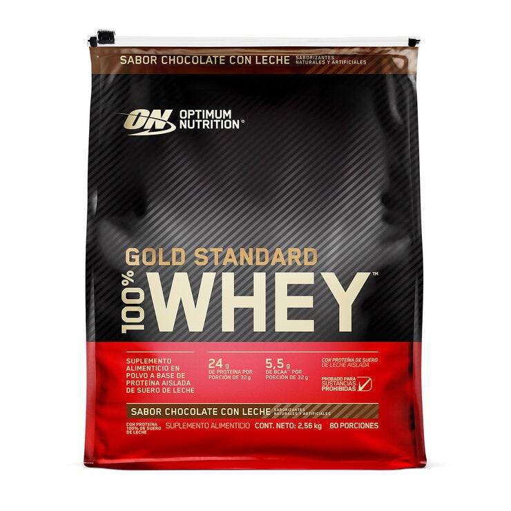 Gold Standard Whey Proteína en Polvo Sabor Chocolate con Leche 2.56kg Gold Standard Whey Proteína en Polvo Sabor Chocolate con Leche 2.56kg