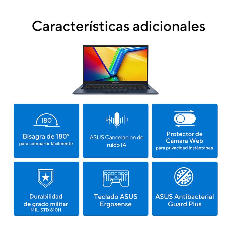 ASUS Vivobook 14 Laptop 14" Full HD Intel Core i5 16GB 512GB SSD ASUS Vivobook 14 Laptop 14" Full HD Intel Core i5 16GB 512GB SSD
