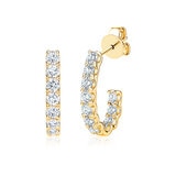 Aretes de Diamantes, 1.50ctw, Oro Amarillo de 14K