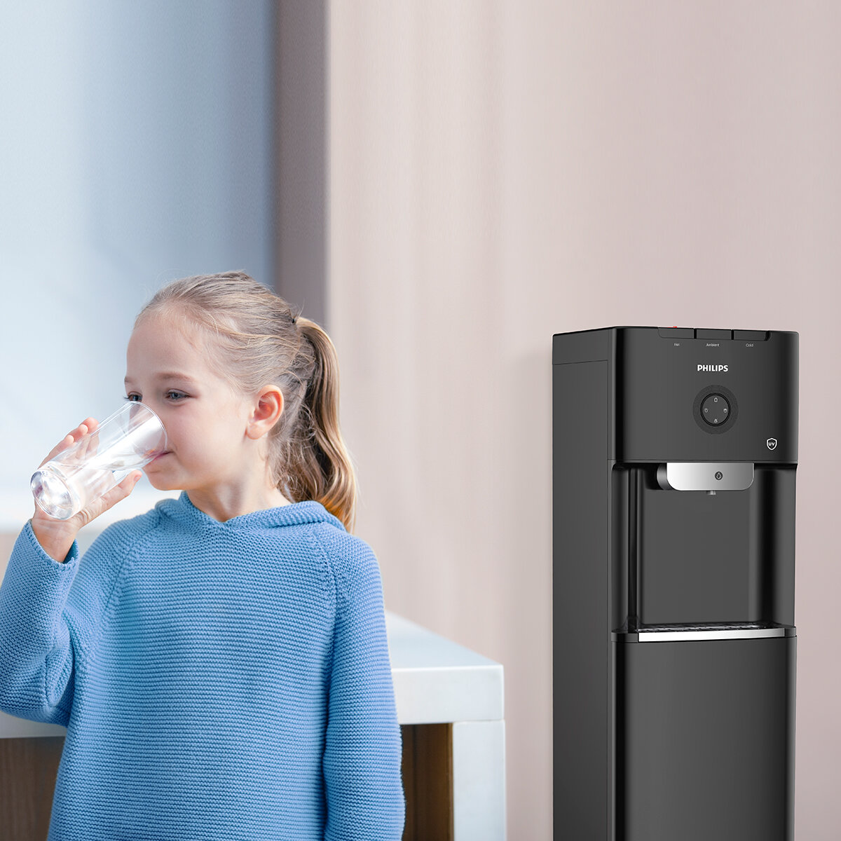 Philips, Dispensador de Agua Premium con Filtración Micro P-Clean y Desinfección UV-LED con Filtro de Repuesto Philips, Dispensador de Agua Premium con Filtración Micro P-Clean y Desinfección UV-LED con Filtro de Repuesto