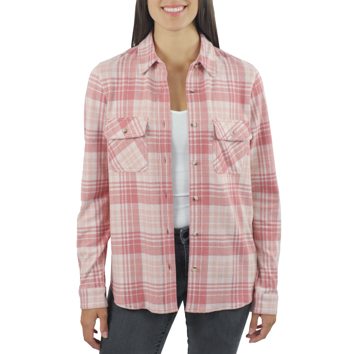 Jachs Camisa de franela para Dama Chica Rosa