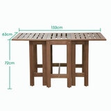 Alltrade, Set Bistro de Madera de Acacia plegable, 3 piezas Alltrade, Set Bistro de Madera de Acacia plegable, 3 piezas