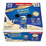 Ensure Advance Suplemento Alimenticio Sabor Vainilla 16 pzas de 237 ml Ensure Advance Suplemento Alimenticio Sabor Vainilla 16 pzas de 237 ml