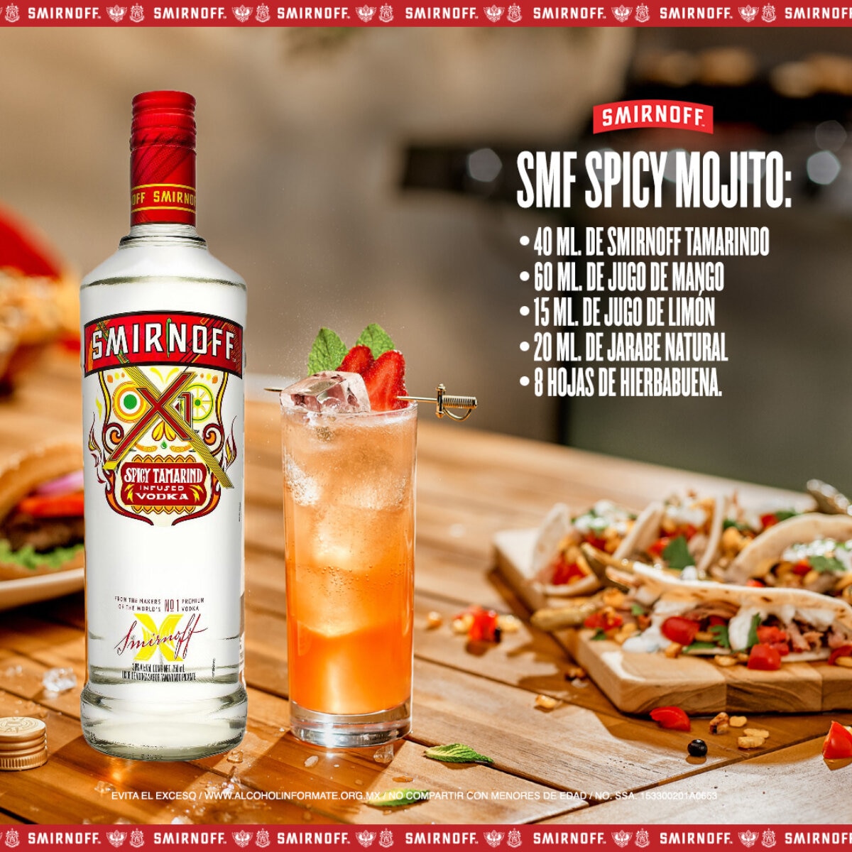 Vodka Smirnoff X1 Tamarindo 6/750 ml