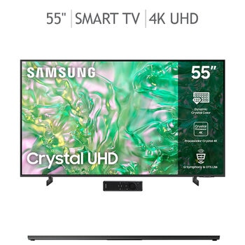 Samsung Pantalla 55" Crystal UHD Smart TV