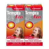 Tempra Fen Ibuprofeno suspensión 2 cajas con 100 ml Tempra Fen Ibuprofeno suspensión 2 cajas con 100 ml