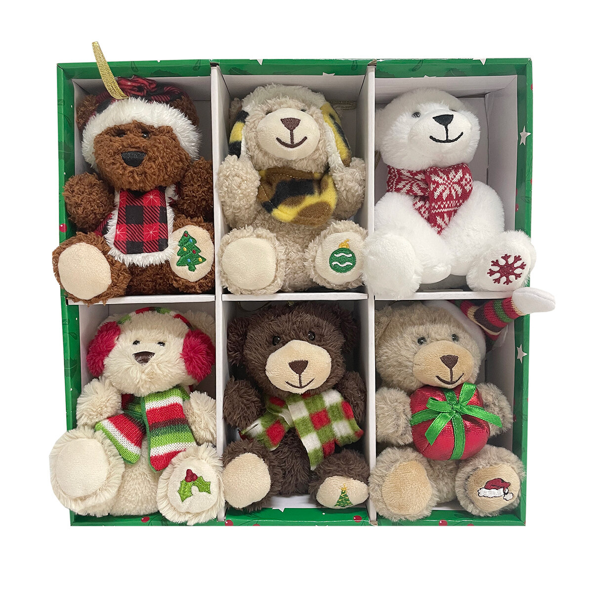 Ornamentos de Peluche Para Colgar 6 Piezas, Varios Modelos