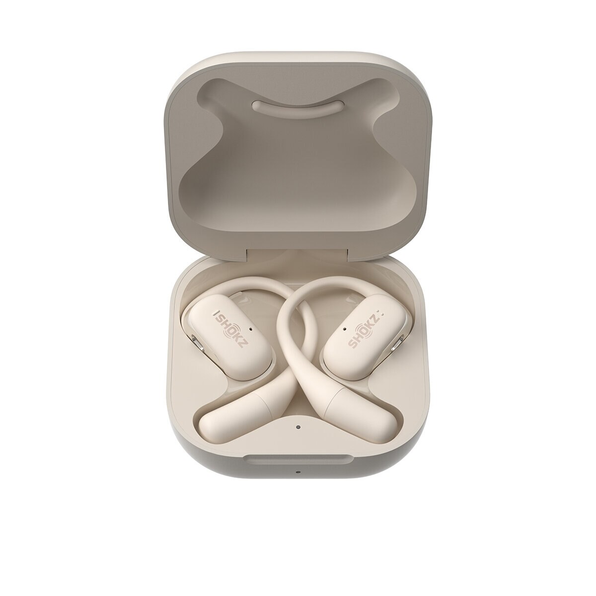 Shokz OpenFit Audífonos Inalámbricos de Conducción Ósea Beige Shokz OpenFit Audífonos Inalámbricos de Conducción Ósea Beige