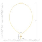 Dije de Cruz, Reversible, Oro Amarillo 14K Dije de Cruz, Reversible, Oro Amarillo 14K