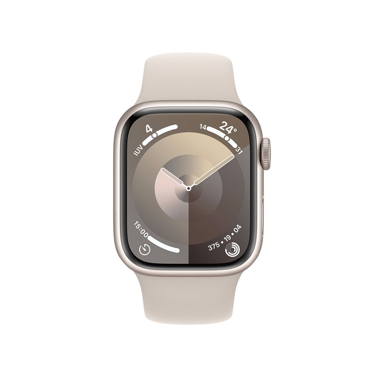 Apple Watch S9 (GPS) Caja de aluminio blanco estrella 41mm con correa deportiva blanco estrella